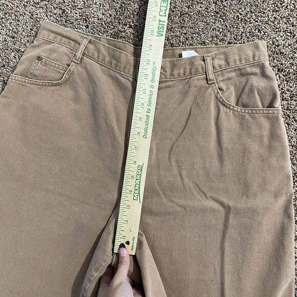 Vintage Hunt Club Denim Bermuda Shorts Jorts Jeans Size 16 Women’s Brown Tan - Picture 6 of 8